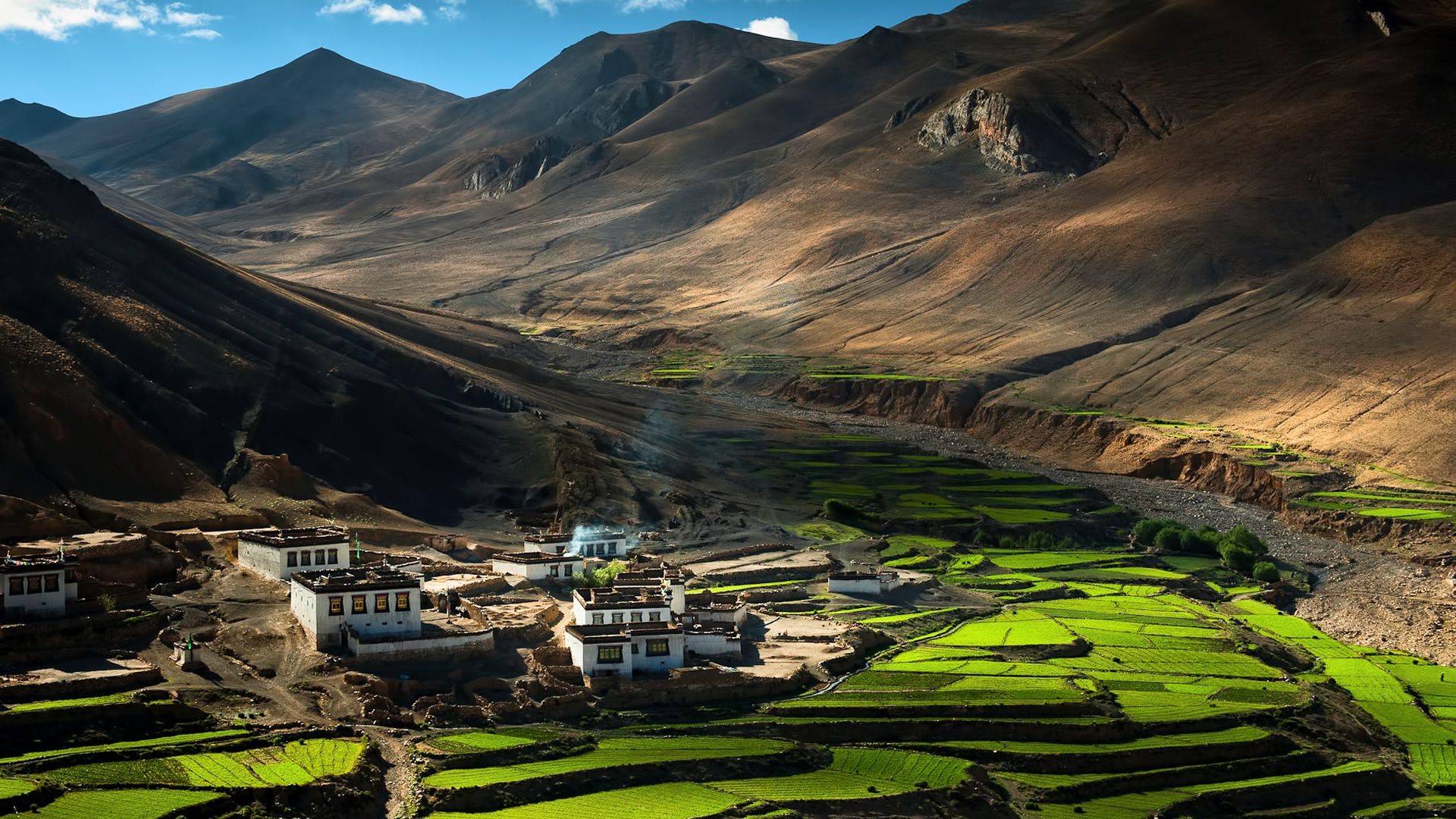 Regenerative agriculture in Himalayas Tibet.