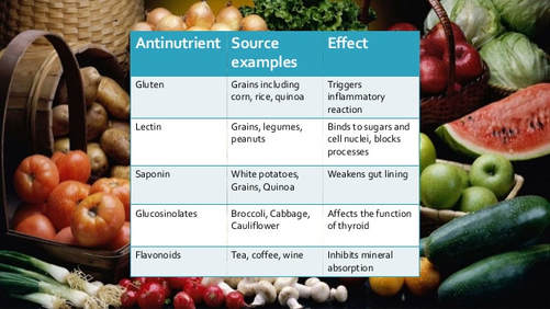 Plants can come with anti-nutrients.