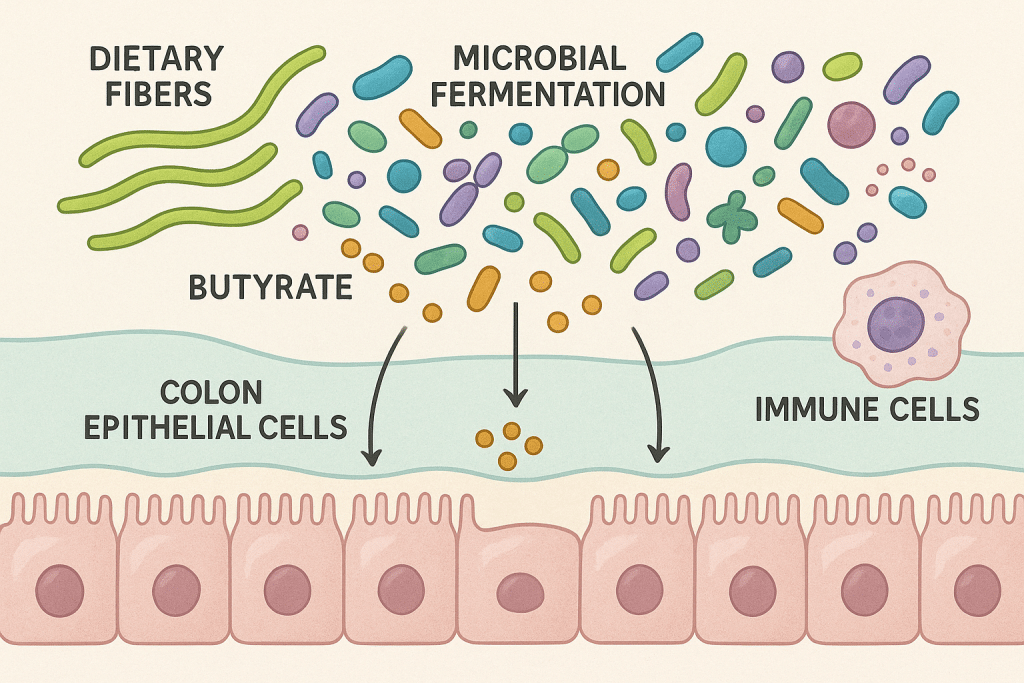 We depend on beneficial microbes to make SCFAs for us. We depend on beneficial microbes to make SCFAs for us.
