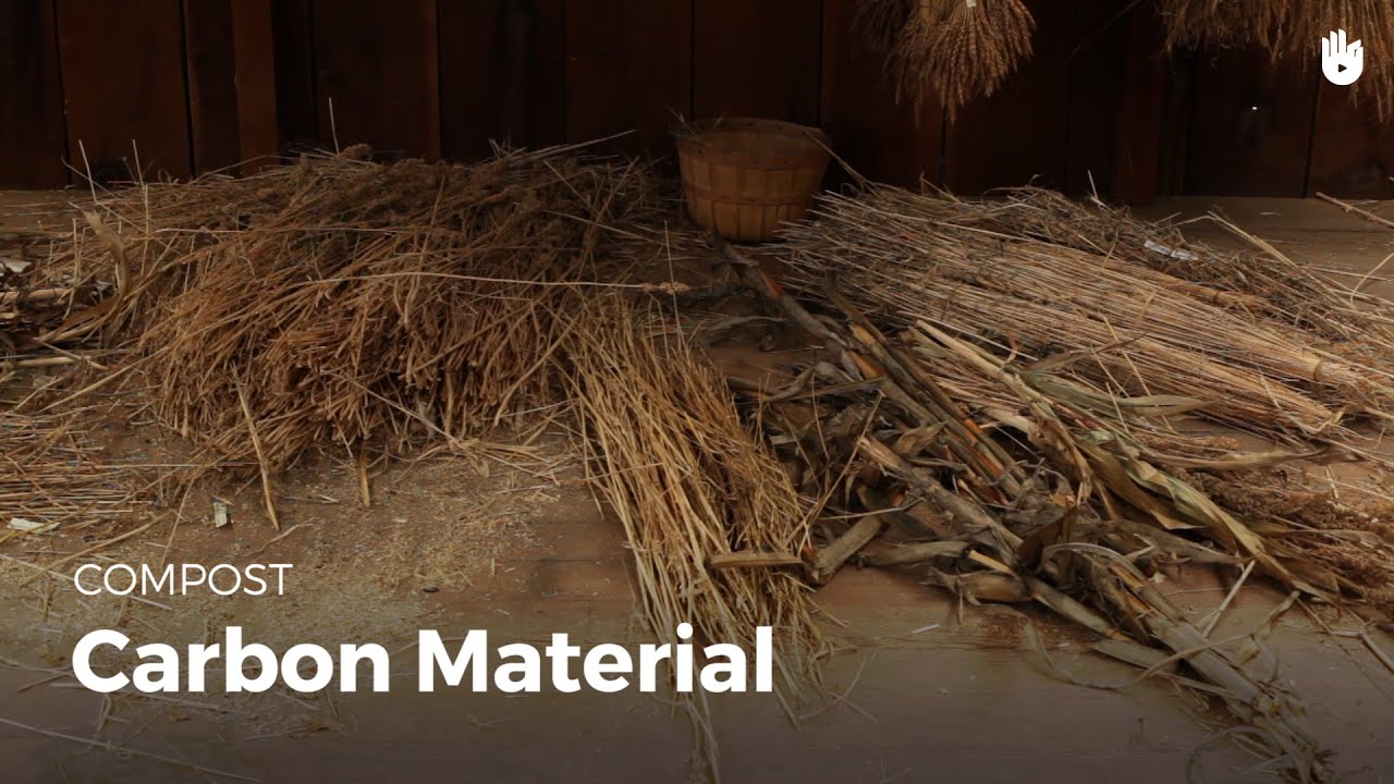 Carbon material for compost.