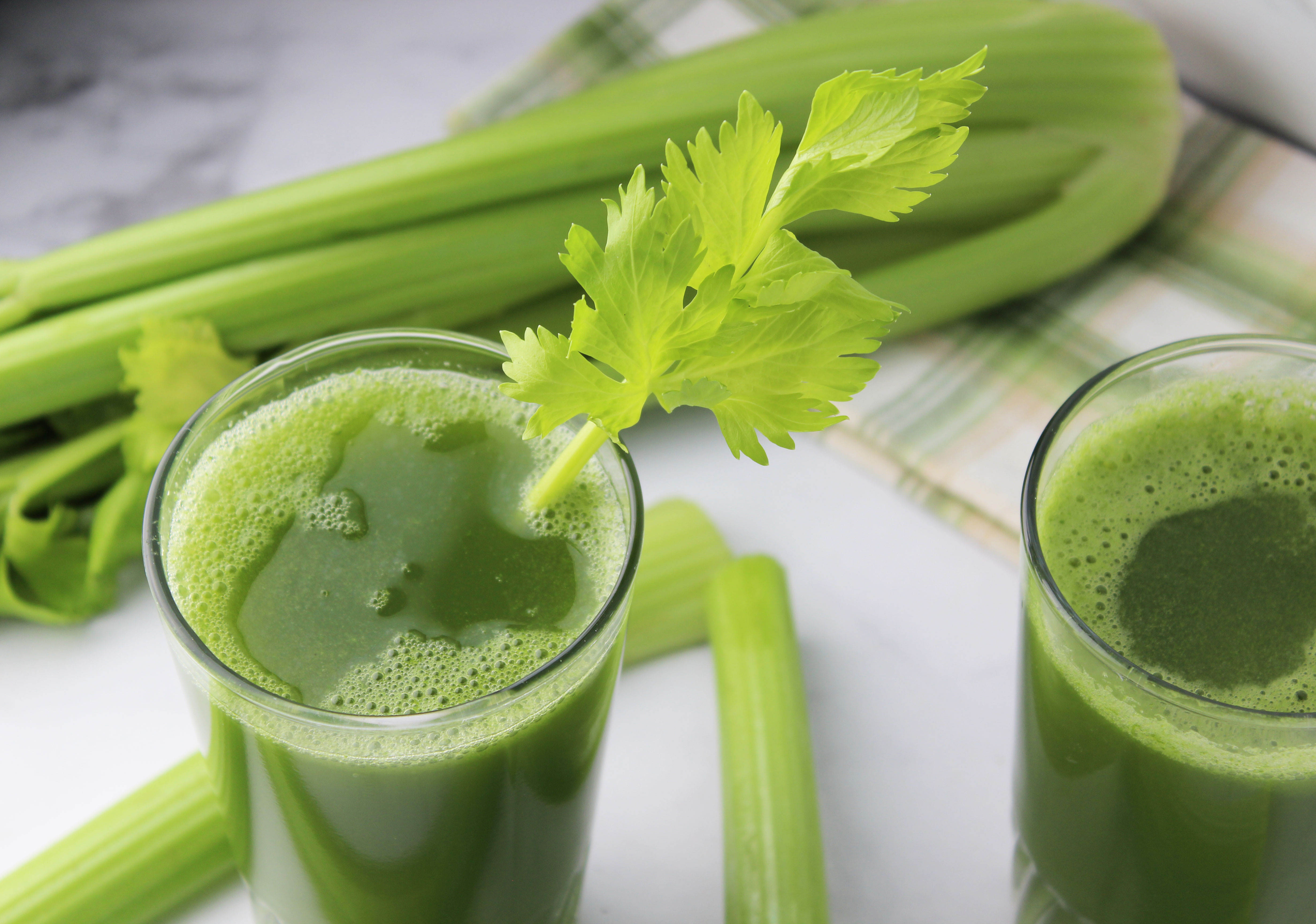 Fresh celery juice can help to alleviate acidic conditions.