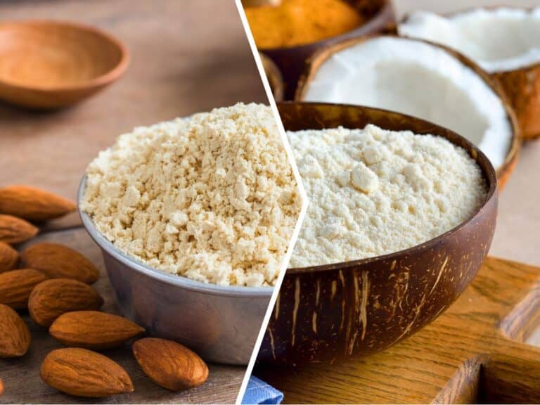 Almond flour and coconut flour are low in asparagine.