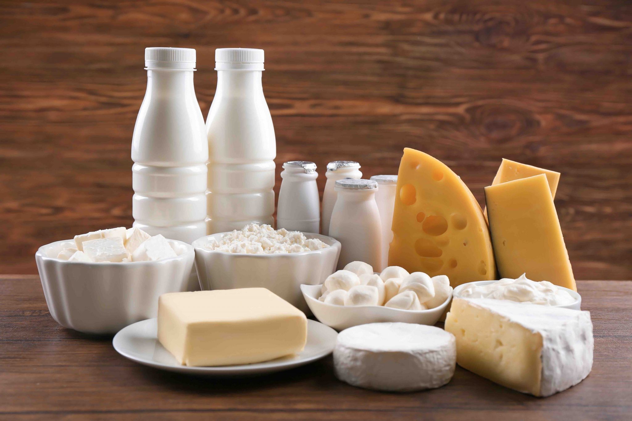 A variety of dairy foods can be eaten on a low carb diet. A variety of dairy foods can be eaten on a low carb diet.