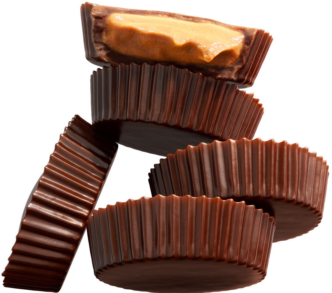 Chocolate peanut butter cups come with acrylamides.