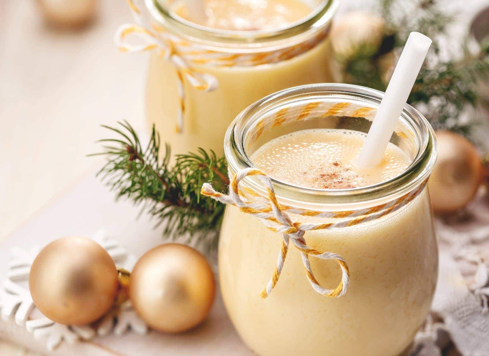 Nutrient dense eggnog smoothie for the holidays!