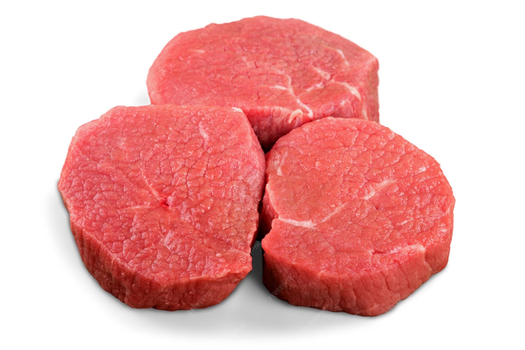 Raw and tender filet mignon.
