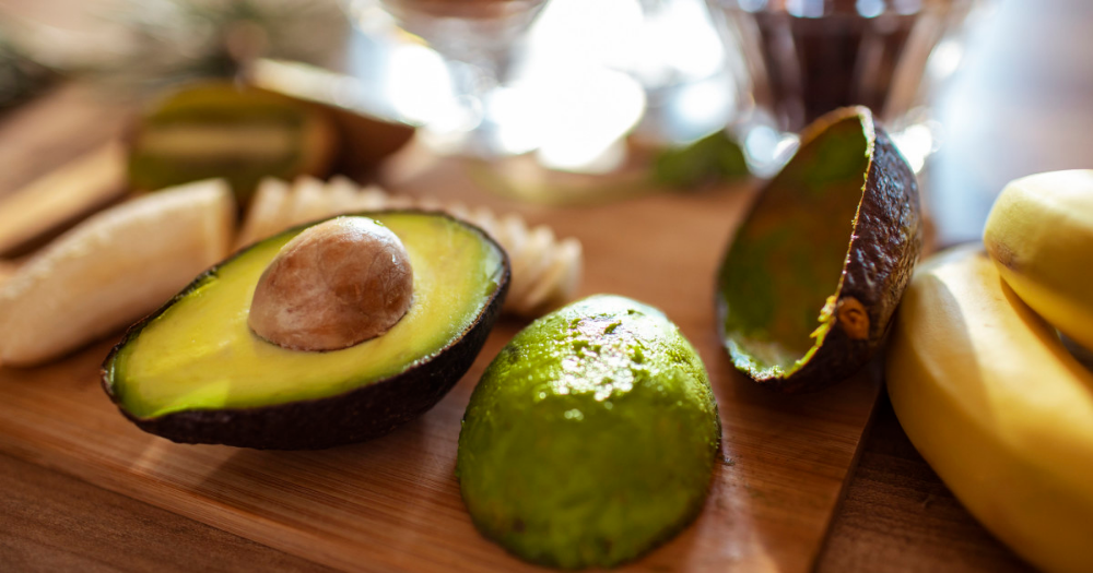 Fresh avocado and bananas have food enzymes.