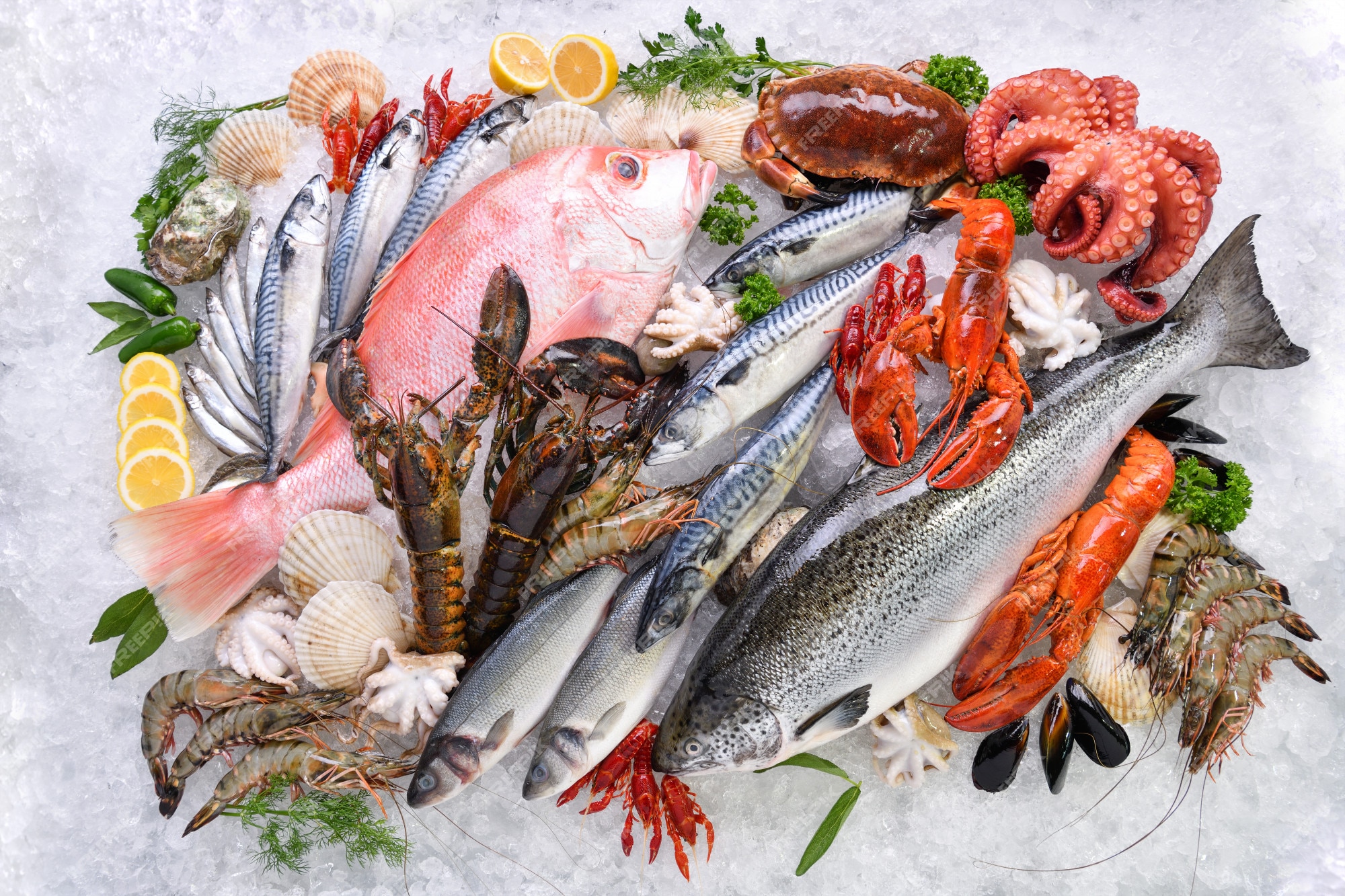 Fresh seafood is a great source of fat-soluble vitamins.