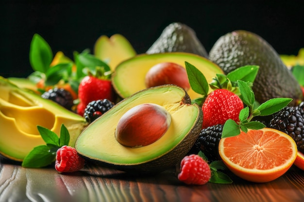 Avocados, berries, and citrus are high in electrons.