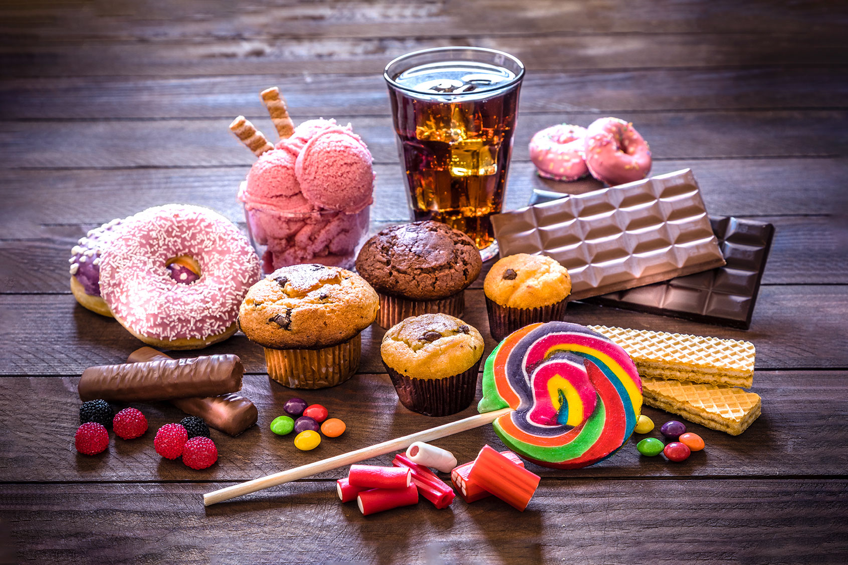 Junk foods high in sugar will create more AGEs in your body.