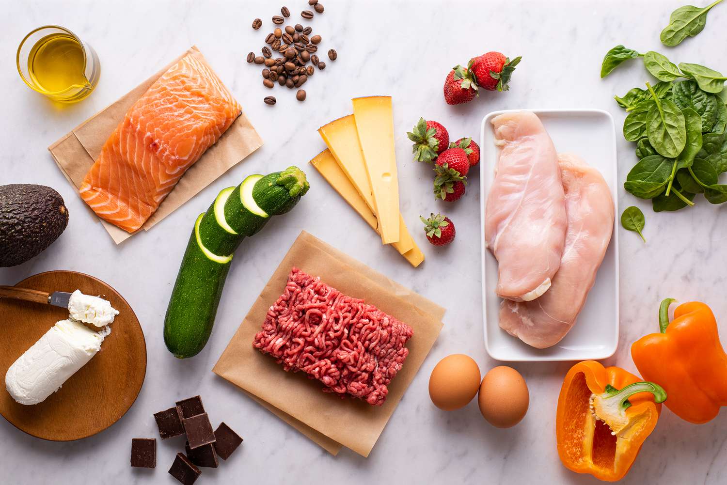The ketogenic diet is high in fat and low in carbs. The ketogenic diet is high in fat and low in carbs.
