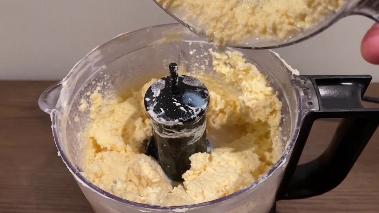 Be careful to not over mix when using a food processor to make butter.