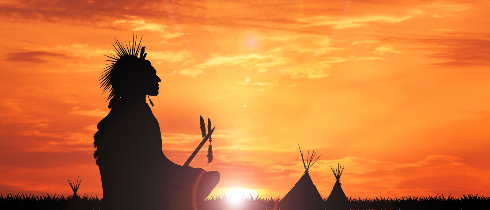 Native American setting his circadian rhythm.