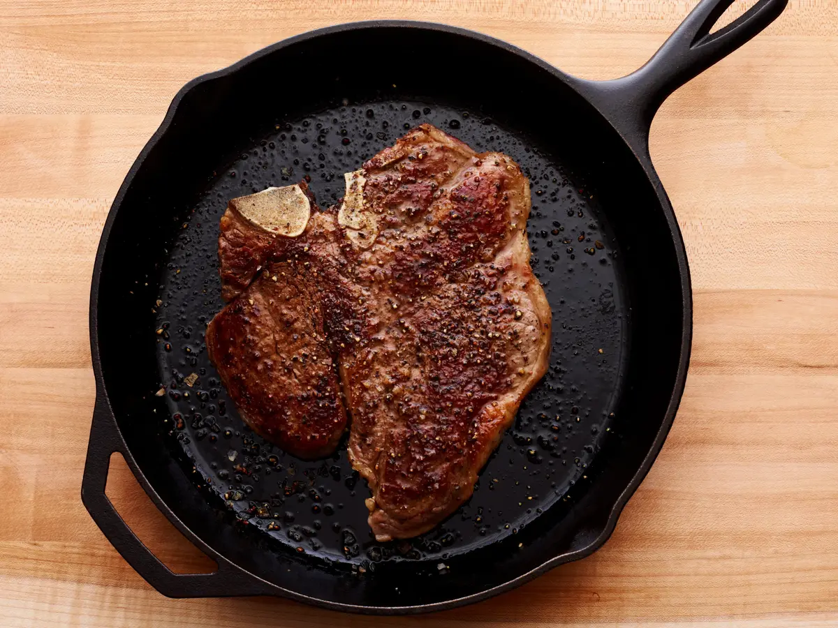 Pan fried steak is very high in AGEs! Pan fried steak is very high in AGEs!