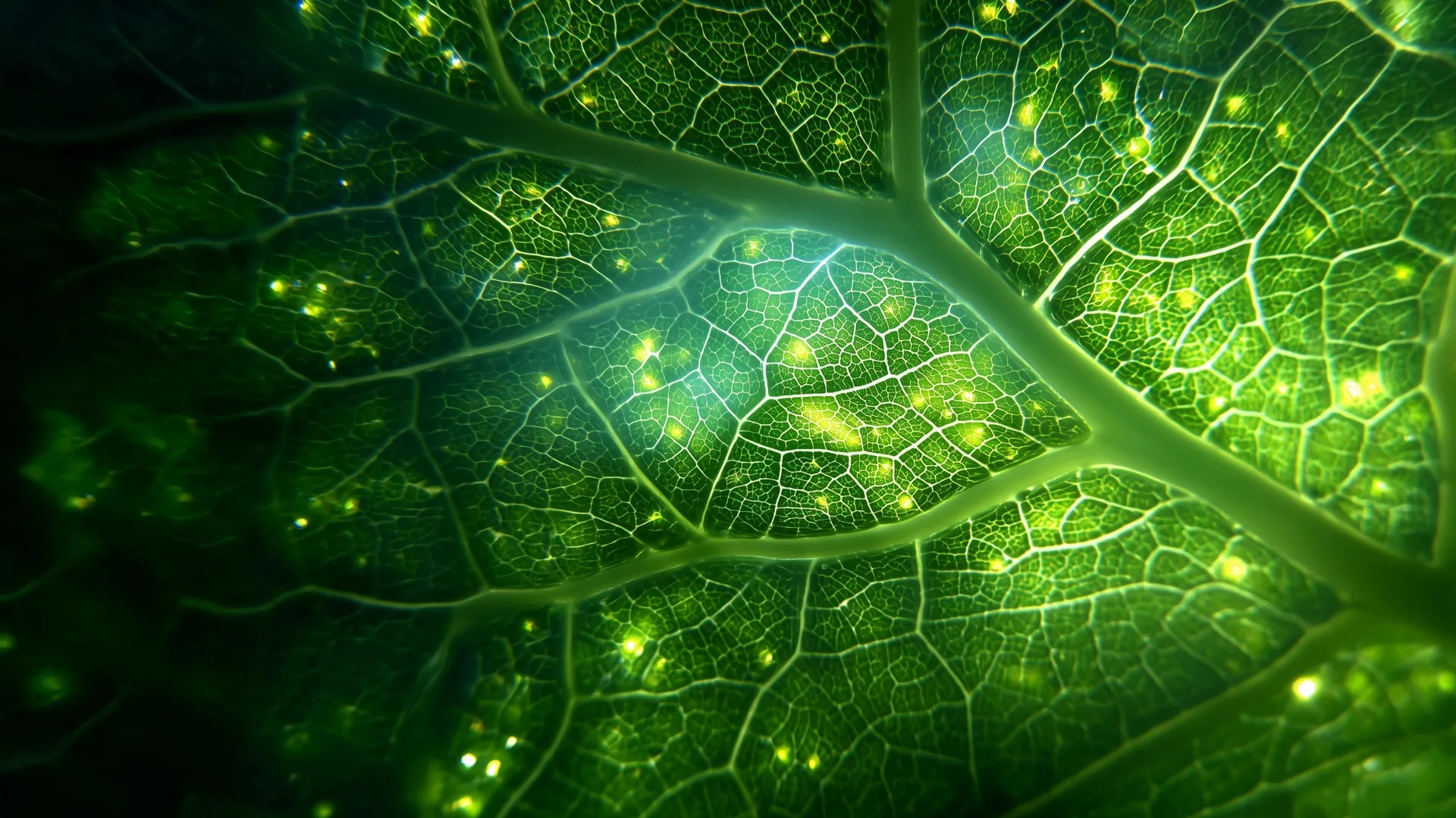 Photosynthesis by plants is done with chlorophyll.