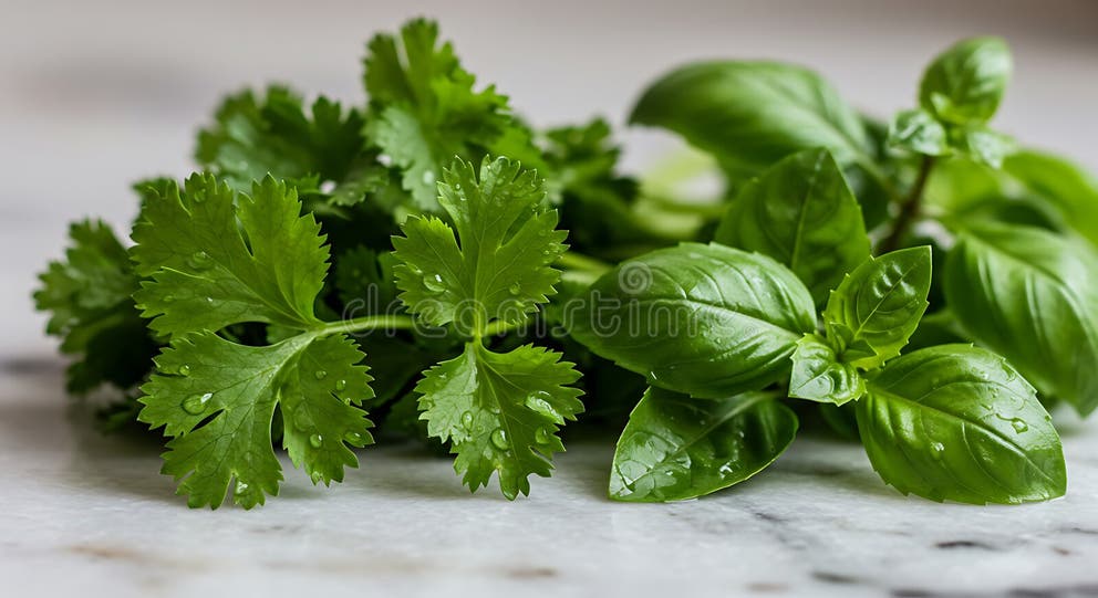 Cilantro and basil are both lower in oxalates.