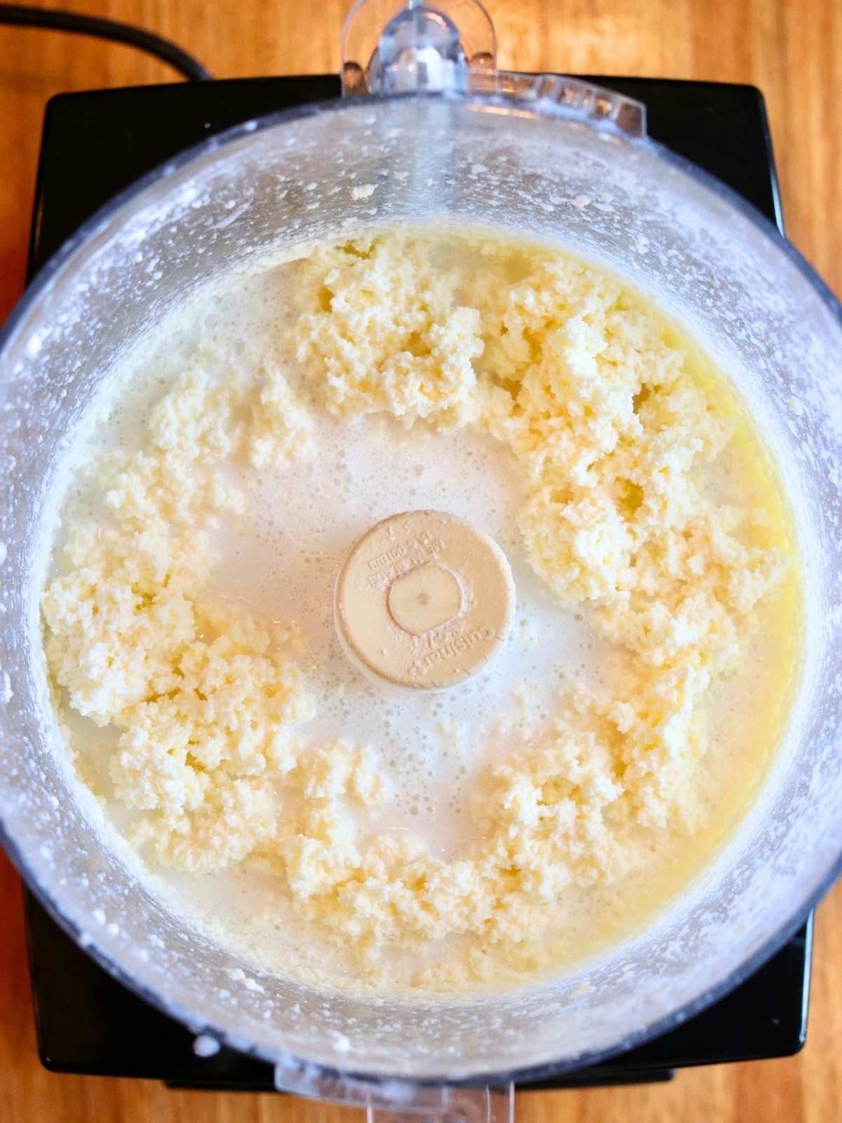 A food processor will keep buttermilk from splashing all over your kitchen.