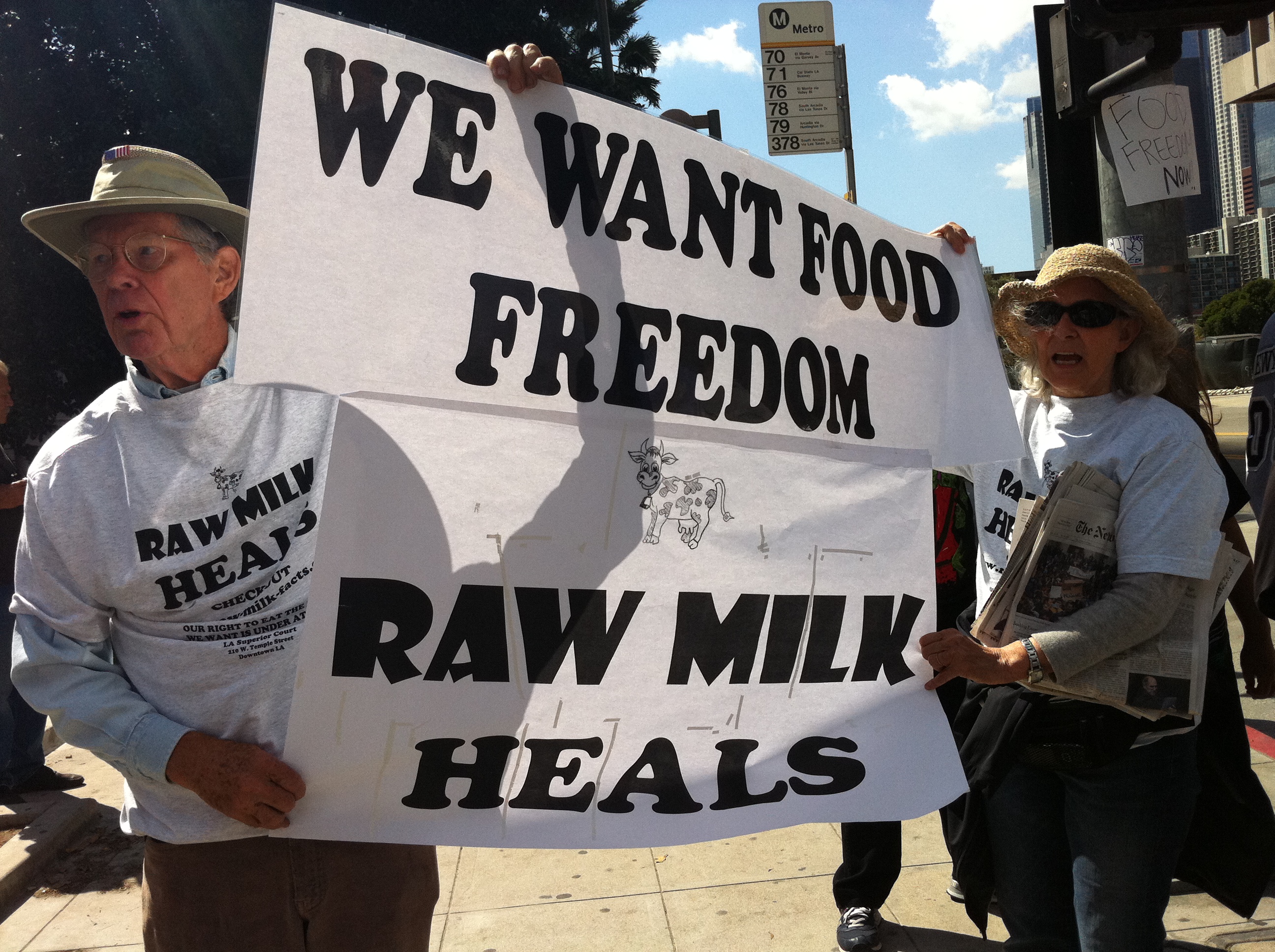 Raw food freedom for raw milk.