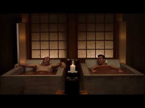 Mud bath scene from the show Suits.