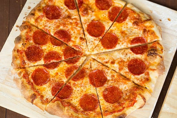 Thin crust pizza with pepperoni and cheese will be high in AGEs. Thin crust pizza with pepperoni and cheese will be high in AGEs.