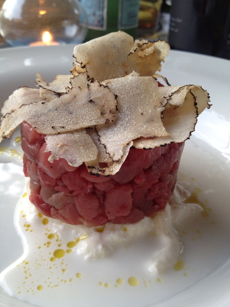 Truffle steak tartare.
