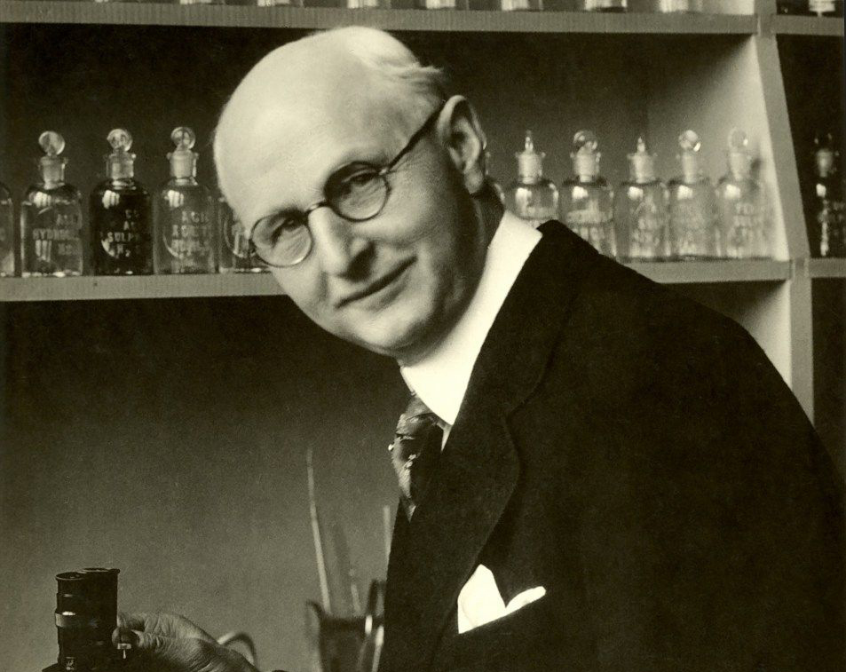 Weston A Price in his lab.